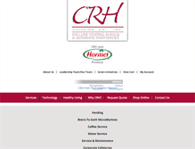 Tablet Screenshot of crh-catering.com